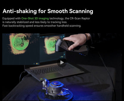 3D-Scanner – 3D-Scanapparaat – 3D-Scansysteem – Digitale Scanner – Scankop – Nauwkeurigheid 0,02 Mm – 60 Fps Snelheid