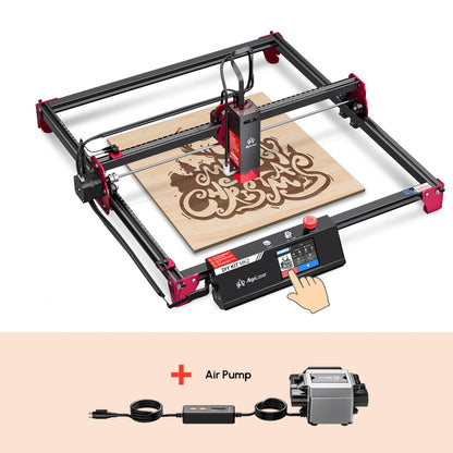 AlgoLaser Laser Engraver DIY MK2 10W 3.5” Color Touch Screen App Offline Control DIY Engraver Tool for Metal/Glass/Wood Engrave - QUORE
