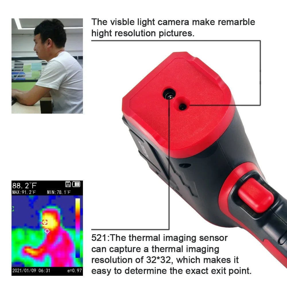 Warmtebeeldcamera - Warmtecamera - Infrarood Camera - Warmte Camera - Seek Thermal - Thermische Camera - Warmte Camera Infrarood - Warmtebeeld Kijker - Thermografiek - Warmtemeter - Temperatuur Sensoren