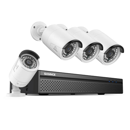 8-kanaals PoE NVR Beveiligingssysteem – CCTV Cameraset – IP Camera Systeem – Videobewaking – Dome Camera – 8MP Resolutie – 4TB HDD – Nachtzicht 30m – IP66 Waterdicht