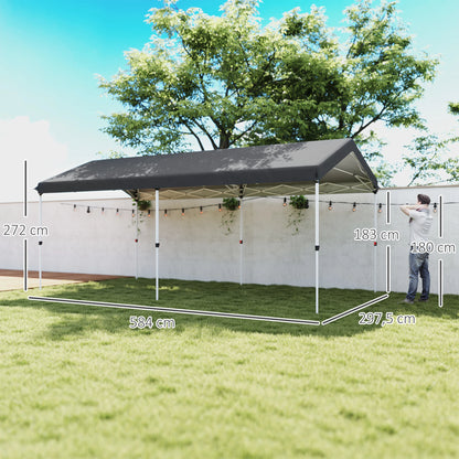 Opvouwbare Partytent – Partytent – Tent – Paviljoen – Zonnescherm – 6x3 Meter – UV50+ Bescherming - QUORE