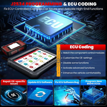 X431 PRO3S+ Elite Diagnoseapparaat – Auto Scanner – OBD2 Scanner – ECU Programmeer Tool – Voertuig Diagnose Tool – Android 10 Tablet – J2534 Herprogrammering