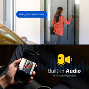 Draadloze Beveiligingscamera - Buiten Camera met Nachtzicht - Camerabewaking - H.265+ 6MP NVR - IP Camera - Audio - IP67 Weerbestendig - Ingebouwde Microfoon