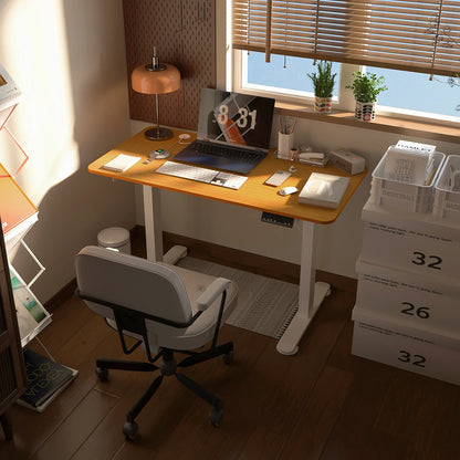 Elektrisch In Hoogte Verstelbaar Bureau – Elektrisch Liftbureau – Zit Sta Bureau – Verstelbaar Bureau – 3 Geheugeninstellingen – Werkblad 120x60 Cm - QUORE