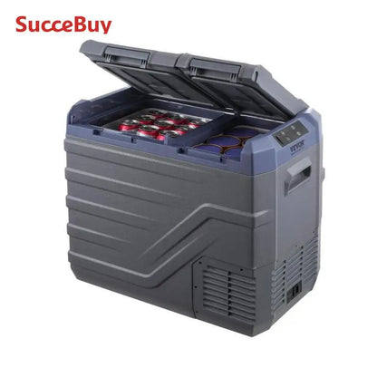 SucceBuy Car Refrigerator 12 Volt Car Refrigerator Fridge 40 L Dual Zone  -4℉-68℉12/24V DC  100-240V AC for Outdoor Camping RV