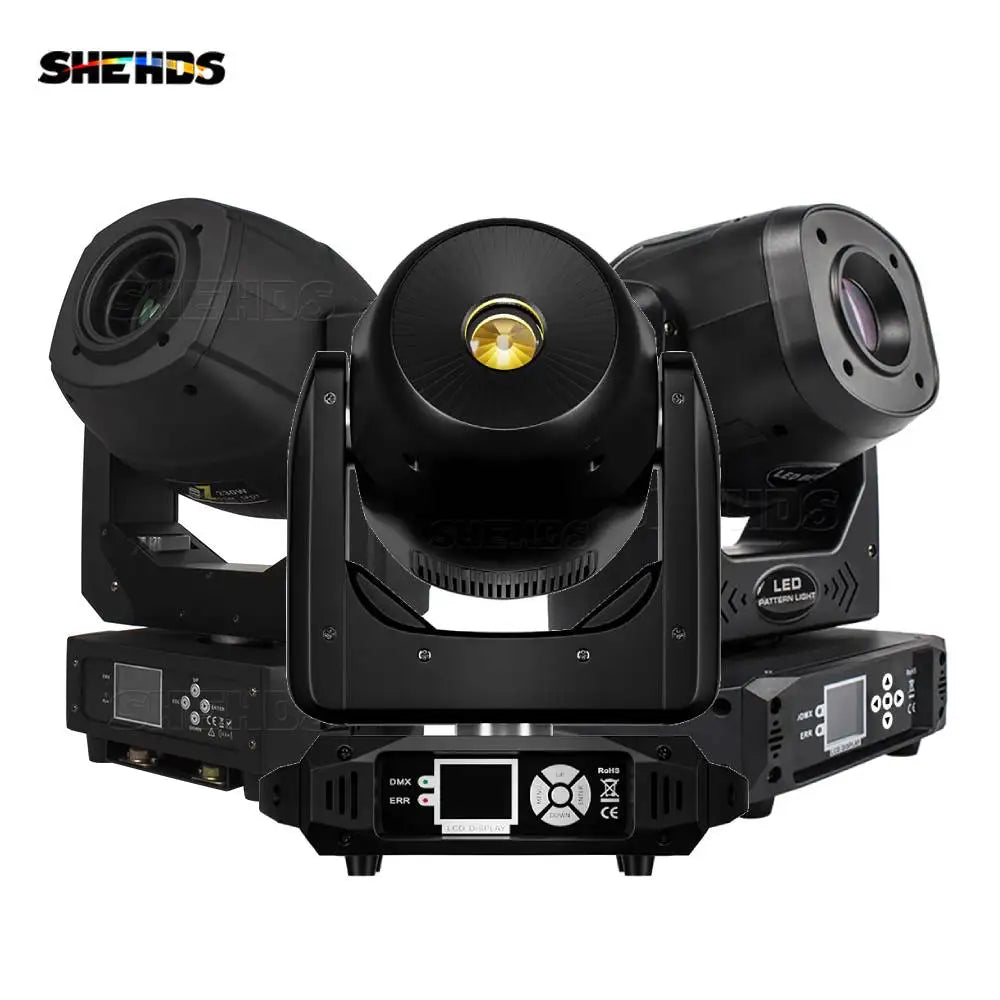 Moving Head – Podiumverlichting – DJ Verlichting – Discolamp – Lichtshow – 160W LED Spot – 540° Pan & 270° Tilt - QUORE