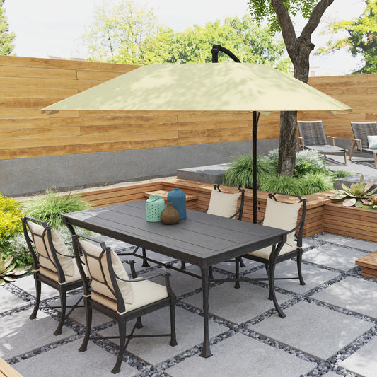 Zonneschermparasol – Balkon Parasol – Terras Parasol – Verstelbare Parasol – 360° Draaibaar – Waterafstotend Polyester – Glasfiber Spaken