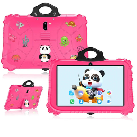 Kindertablet PRO MAX 2024 - Snelle 7 Inch Kindertablet - Vanaf 3 Jaar - Perfect Voor School - Ouderlijk Toezicht - Ook Voor Volwassenen - QUORE
