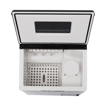 Ijsblokjesmachine - Elektrische Ijsblokjesmachine - Ijsmaker - Ijsmachine -150-180W - Automatische reiniging Luchtgekoeld - met LCD-scherm