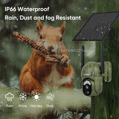 Professionele Wildcamera met Nachtzicht - Zonnepaneel - Solar - Wildcamera voor buiten - 4G - Incl. 64GB SD - 2024 model - QUORE