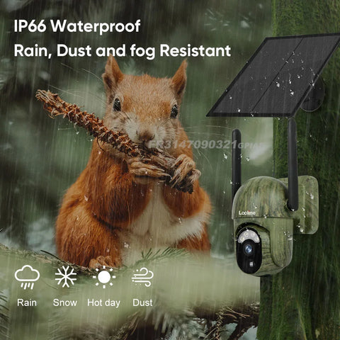 Professionele Wildcamera met Nachtzicht - Zonnepaneel - Solar - Wildcamera voor buiten - 4G - Incl. 64GB SD - 2024 model - QUORE