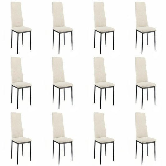 Hoge Stoelen Set – Eetkamerstoelen – Barkrukken – Werkstoelen – Zitmeubilair – Set Van 4 Beige – Comfortabel En Ergonomisch – Cordstof Bekleding