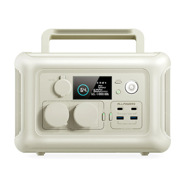Powerstation - Powerstation met Zonnepaneel - Powerstations - Stroomgenerator - 299Wh - UPS - Outdoor zonnegenerator voor kamperen