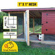 Kippengaas - Tuinafrastering - Tuinafrastering - Gelast - Vinyl Gecoat - 24in x 100ft - Zwart Hardwaredoek & Gaas