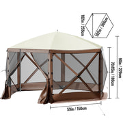 Camping - Party Tent - Camping Gazebo - Tent - Awning - Camping Awning - 10 x 10 ft - Sun Protection Tents &amp; Awnings Camping &amp; Hiking