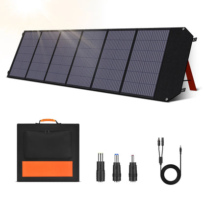 Zonnepaneel - Monokristallijn - Zonnepanelen - ETFE - Flexibel - Camping - Draagbaar - 200W Vouwbaar Zonnepaneel Kit - voor Reizen - Telefoon - Boot - RV 20.5V