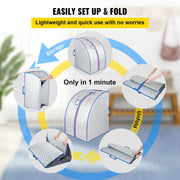 Vevor - Mobile Sauna - Mobile Spa - Including folding chair - Portable Sauna Cabin - Foldable Sauna - Portable Steam Cabin - Sauna Tent - Infrared Sauna - 220V - White