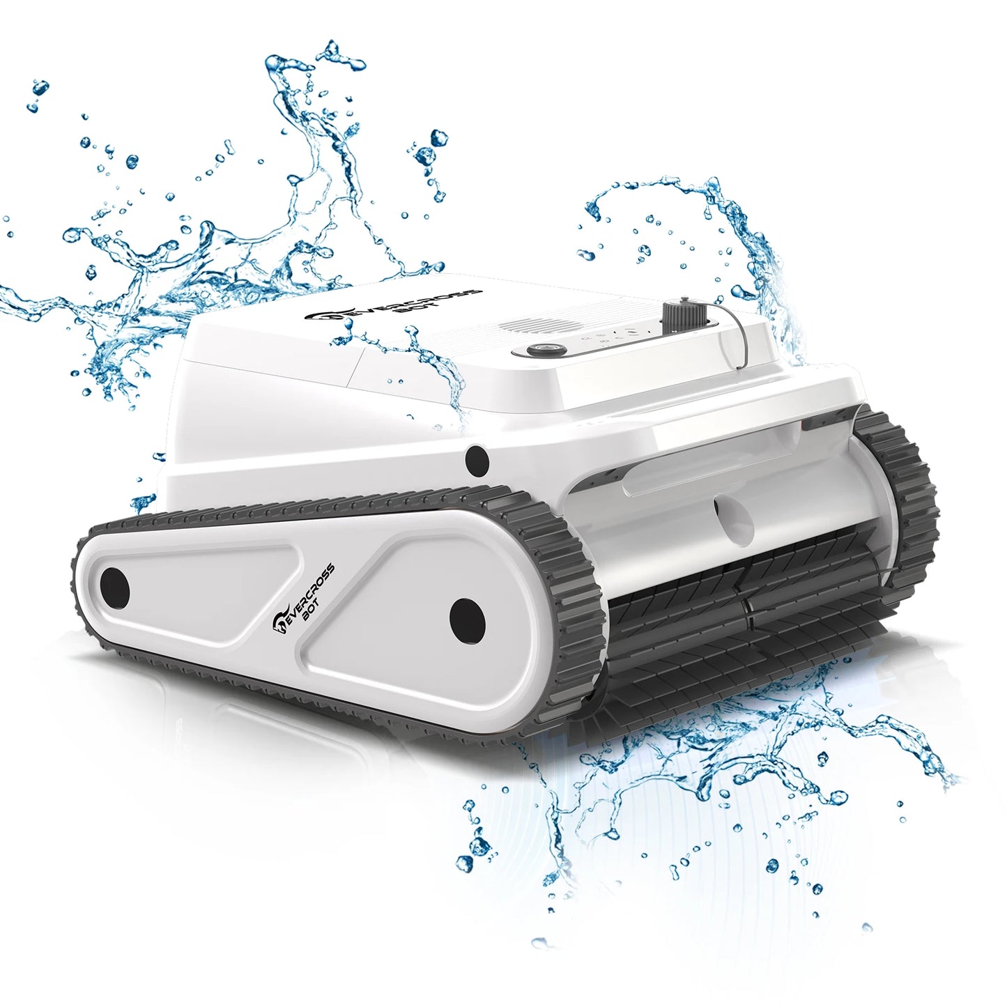 Zwembadrobot – Zwembadreinigingsrobot – Automatische Zwembadreiniger – Pool Cleaner – Wit – Viermotoren Systeem – 120 Min Batterijduur - QUORE