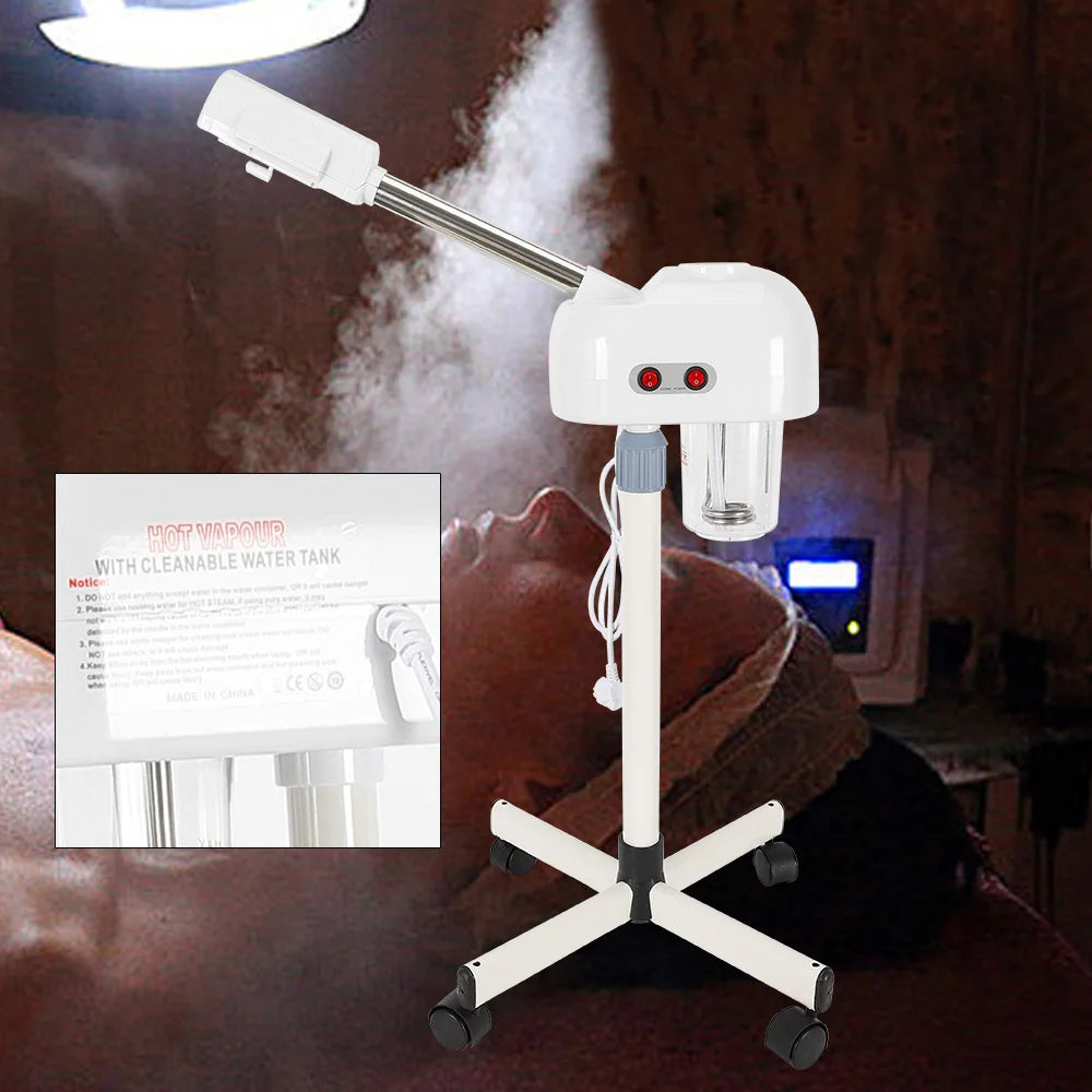 2 in1 Elektrische Gezichtsstomer - Facial Steamer - Gezichtsreiniger - Face Steamer Gezichtssauna - Gezicht Stomer Stoomapparaat - Sauna - Koud - Warm - QUORE
