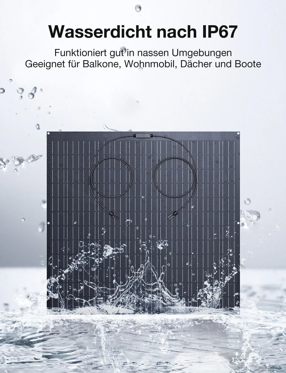 Flexibel Zonnepaneel – Ultrathin Zonnepaneel – Lichtgewicht Zonnepaneel – Mobiel Zonnepaneel – 480W Vermogen – Weerbestendig IP67 - 2 Stuks