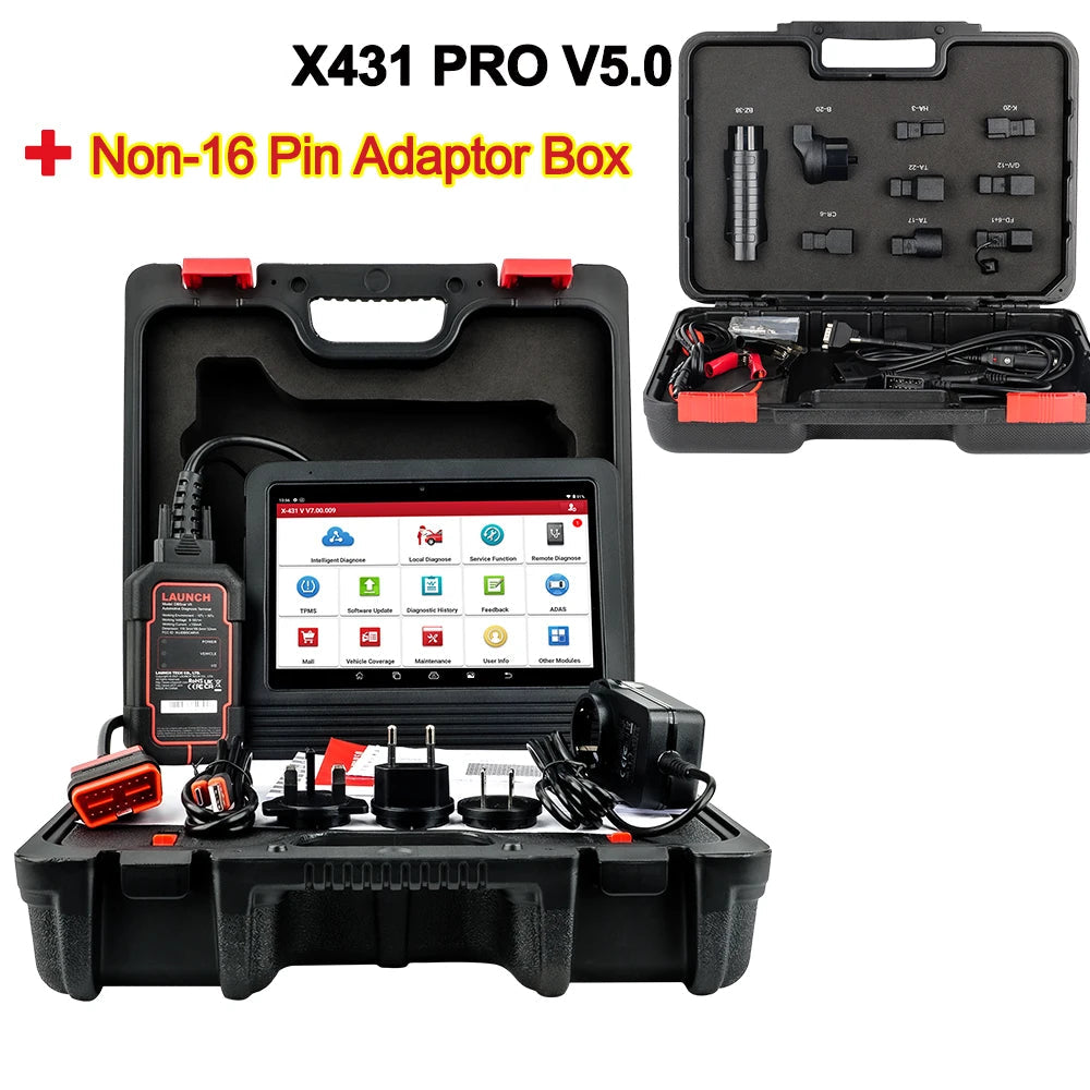 Autoscanner – Auto Diagnoseapparaat – OBD2 Scanner – Uitleesapparaat – Diagnosecomputer – 8 Inch Touchscreen – 37+ Resetfuncties & ECU Codering