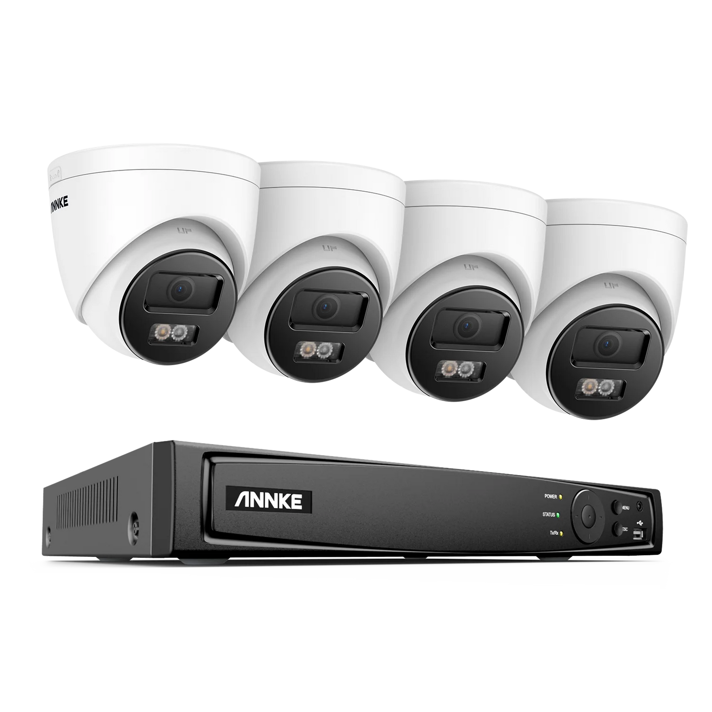 8-Kanaals NVR Beveiligingssysteem – CCTV Camera Set – IP Bewakingscamera – 4K Ultra HD Beveiliging – Surveillance Kit – Mens & Voertuig Detectie – 8MP Resolutie