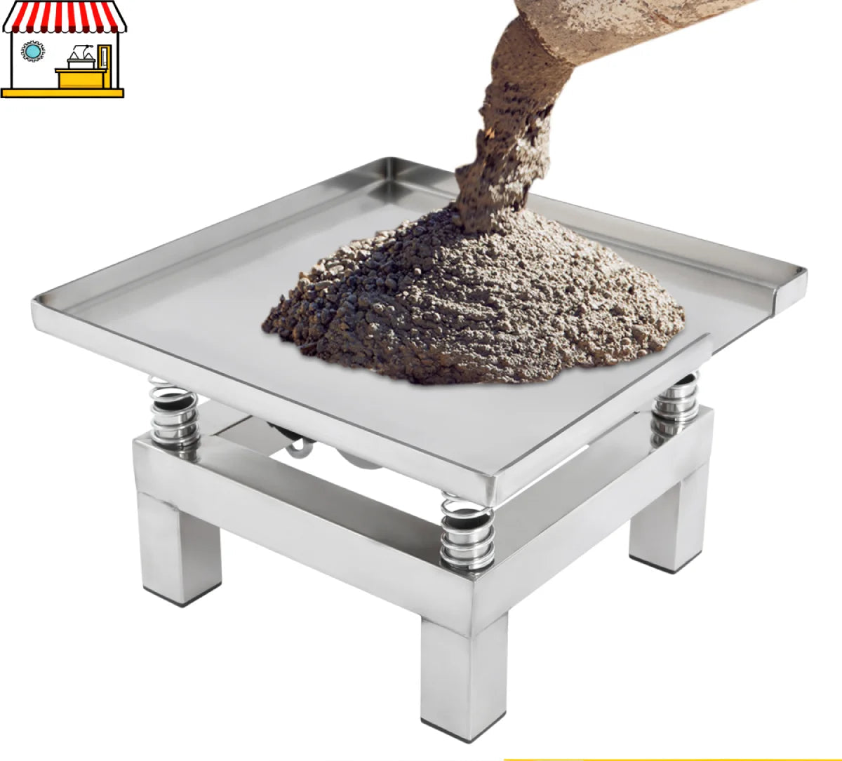 Betontriltafel – Beton Vibrator – Trilplaat – Betonverdichter – Betonmolen – Roestvrij Staal – 3000-3600 Rpm - QUORE