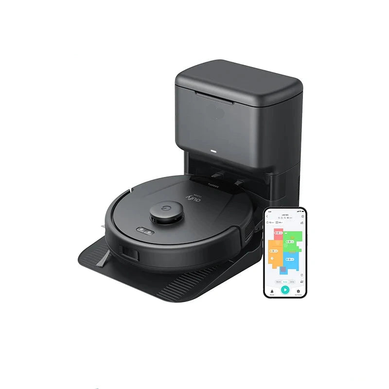 Robotstofzuiger – Robotstofzuiger Met Mopfunctie – Slimme Stofzuiger – Automatische Stofzuiger – Huisrobot – 5000 Pa Zuigkracht – Zelfledigend Stofzak 2,5L