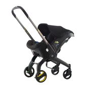 Kinderwagen - 3-in-1 – Lichtgewicht - Opvouwbaar & Verstelbaar – Hoog Landschap Babywagen – Reisbuggy met Zonnescherm - Zwart