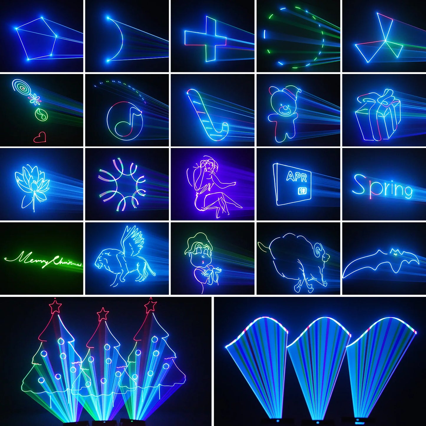 Discolamp – Laserlight – Party Light – DJ Licht – Animatie Laser – 25W Vermogen – Draadloze Batterij Met App Bediening