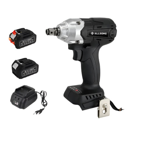 Impact Wrench - Cordless Impact Wrench - Tool - Wrench - 21V - 3-Speeds - 22mm sleeve - for 18V Makita Lithium Battery - with one Battery