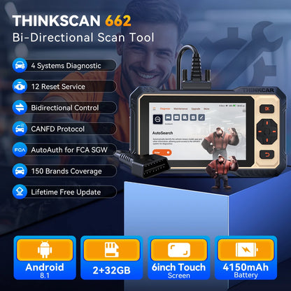 OBD2 Scanner – Autodiagnoseapparaat – Codelezer – Diagnose Tool – Foutcode Scanner – 6 Inch Touchscreen – Levenslange Gratis Updates - QUORE