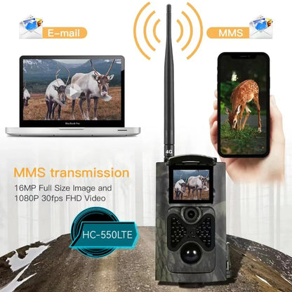 Wildcamera – Jachtcamera – Bewakingscamera – Wildlife Camera – Buitencamera – Nachtzicht – 4G Connectiviteit - Alleen Camera