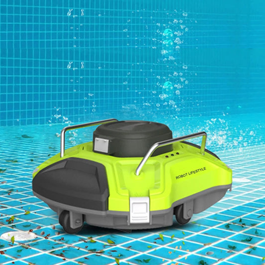 Robot vacuum cleaner Swimming pool - Swimming pool robot - Wireless Swimming pool vacuum cleaner - swimming pool robot wireless - 5000Mah - 3.5 KG - Green