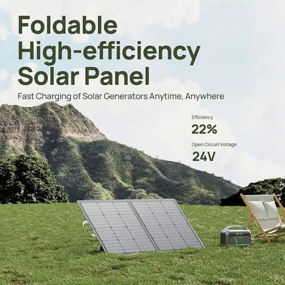 Opvouwbaar Zonnepaneel – Draagbaar Zonnelader – Zonnecellen – Outdoor Paneel – 100W Vermogen – 22% Efficiëntie