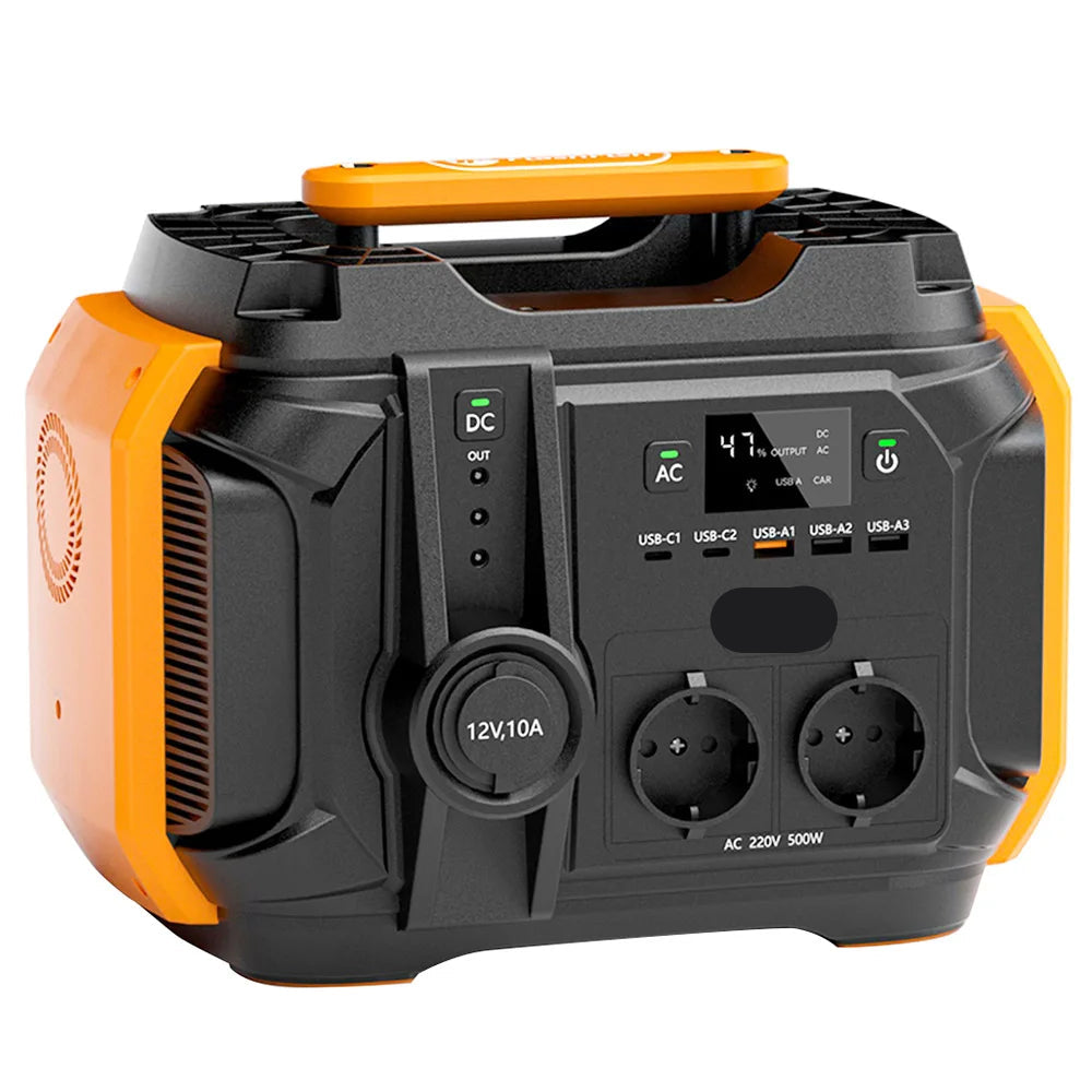 Draagbare Power Station – Mobiele Accu – Externe Batterij – Oplaadstation – 540Wh Capaciteit – Meerdere Uitgangen