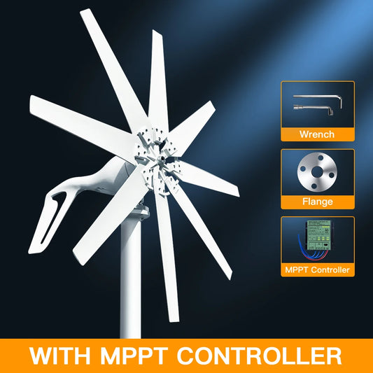 Newly Upgraded 1000W Horizontal Turbine 12V/24V/48V Low Noise Fast Delivery In Poland