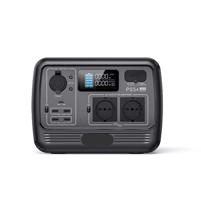 Draagbare Powerstation – Mobiele Accu – Externe Batterij – Noodstroom – 268Wh Capaciteit – 600W Vermogen