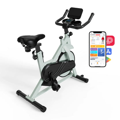 Hometrainer – Fitness Fiets – Indoorfiets – Spinningfiets – Trainingsfiets – Magnetische Weerstand – Verstelbaar Comfortabel Zadel – Groot Tablet Houder - QUORE