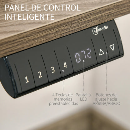 Verstelbare Bureautafel – Elektrisch Bureau – Zit Sta Bureau – Hoogte Verstelbaar – 4 Geheugenstanden – 120 x 60 x 116 cm - QUORE