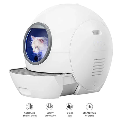 Slimme Kattenbak - Automatische Kattenbak - Zelfreinigende Kattenbak - Kattenbak - 60L - Extra Grote - Geurcontrole - voor Katten