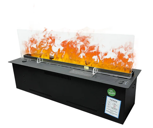 Aroma Mist Open Haard – Elektrische Haard – Waterdamp Haard – Luchtbevochtiger – Sfeerverlichting Haard – 1000mm Inbouw – 7 Kleuren LED – Knisterend Geluid – Afstandsbediening