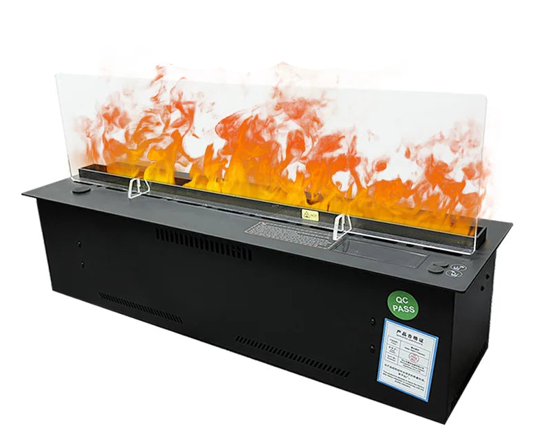 Inbouw Waterhaard – Ultrasone Mist Haard – Elektrische Sfeerhaard – LED Vlam Effect – Luchtbevochtiger – 1200mm – Automatische Wateraanvulling – Roestvrijstalen Reservoir