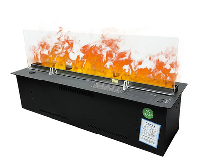 Aroma Mist Open Haard – Elektrische Haard – Luchtbevochtiger – Sfeerverwarming – Vlammenornament – Afstandsbediening – 1500 mm – Brandvrij Met LED Vlammen – 4,5L Watertank Met Crackling Sound
