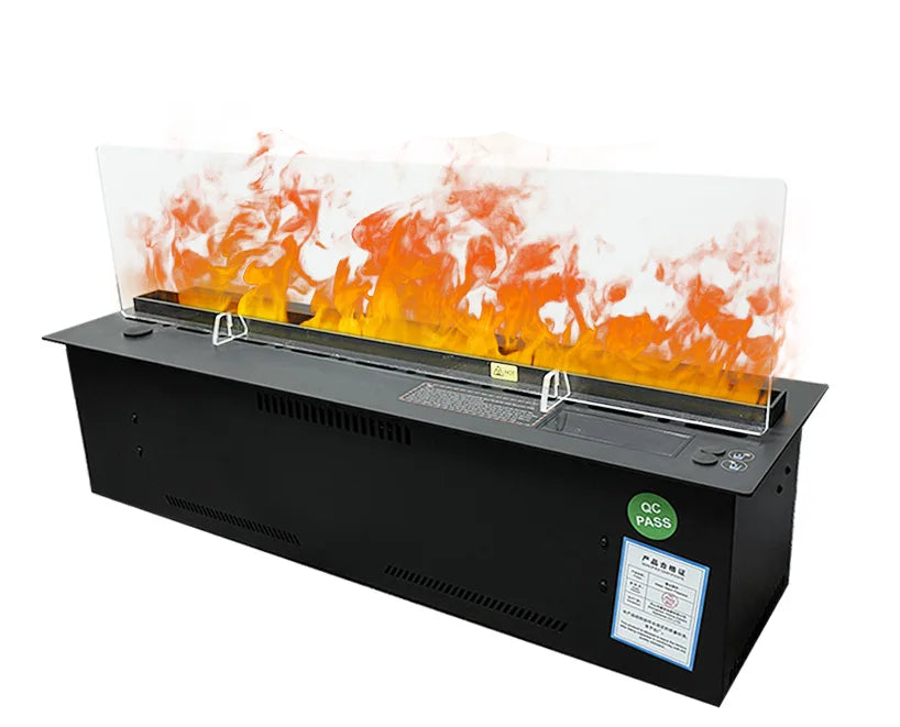 Aroma Mist Haard – Sfeerverwarmer – Luchtbevochtiger – Elektrische Haard – Decoratieve Haard – Realistisch Vuureffect – 1200mm Roestvrij Stalen Tank