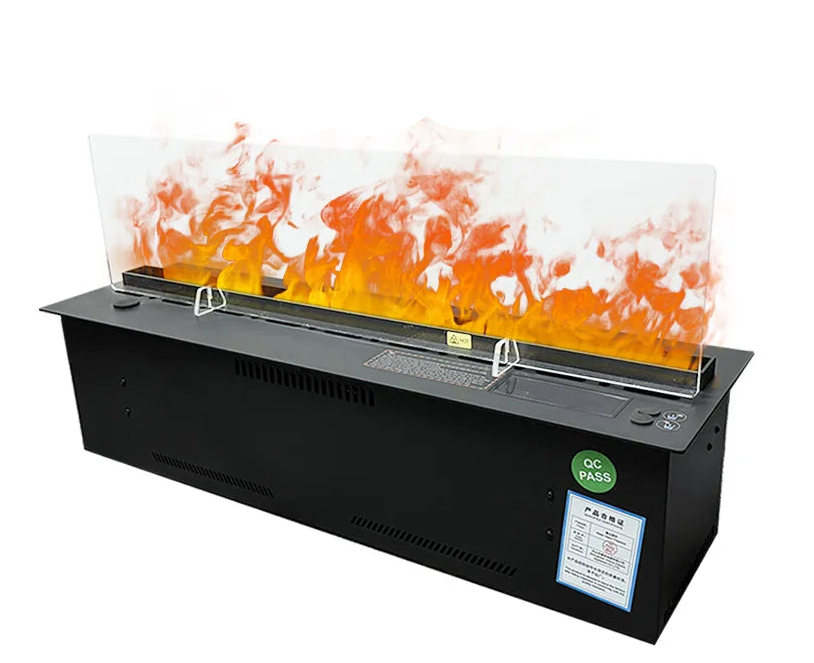 Geïntegreerde Water Vapor Haard – Inbouw Haard – Waterdamp Haard – Ultrasone Mist Haard – LED Sfeerverlichting – 1500mm – Automatische Wateraanvulling – Veilig & Brandvrij