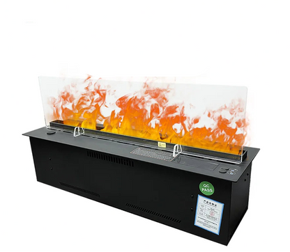 Waterdamp Open Haard – Sfeerverwarming – Luchtbevochtiger – 3D Stoomhaard – Decoratieve Haard – 1200mm – Veilig & Milieuvriendelijk – Automatisch Watersysteem