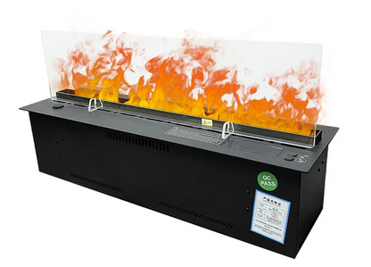Inbouw Waterdamphaard – Elektrische Haard – Mist Haard – Luchtbevochtiger – Sfeerverwarming – Ultrasone Neveltechnologie – LED Vlameffect – Automatisch Waterbijvulsysteem – 800mm