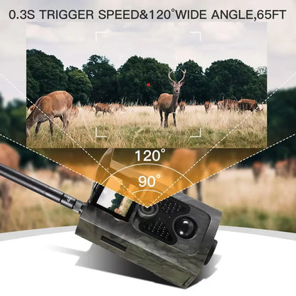 Wildcamera – Jachtcamera – Bewakingscamera – Wildlife Camera – Buitencamera – Nachtzicht – 4G Connectiviteit - Alleen Camera