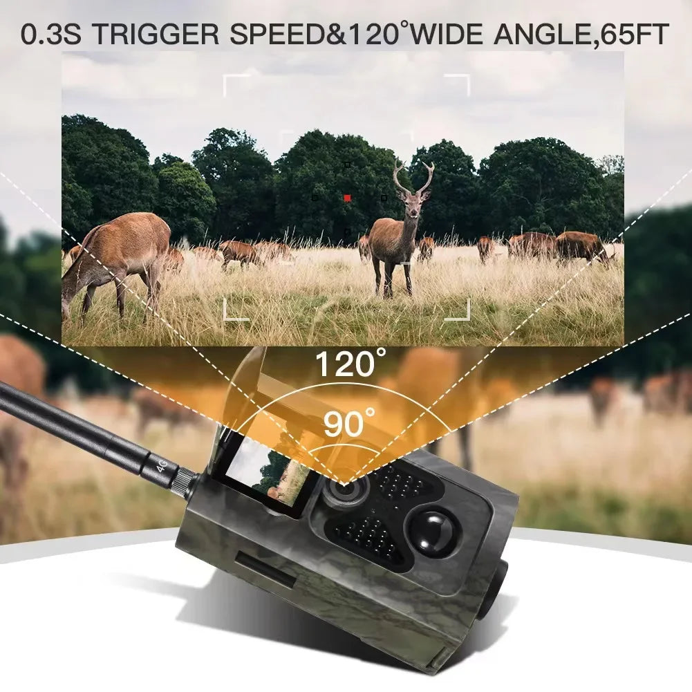 Wildcamera – Jachtcamera – Trailcam – Beveiligingscamera – Wildlife Camera – 16MP Foto’s – 120° Kijkhoek - met 32GB kaart